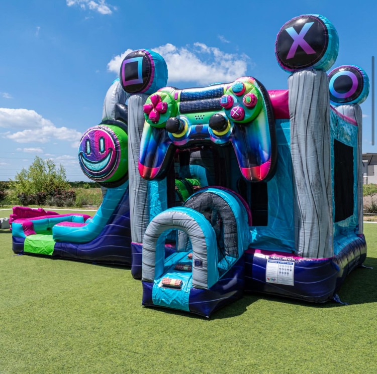 Video Game bounce house combo